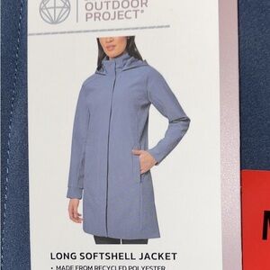 Mondetta Women's Long Softshell Jacket - Light Blue